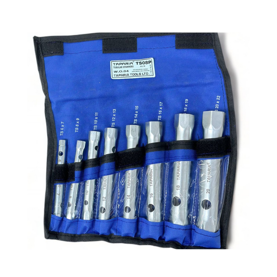 مجموعة مفاتيح ربط أنبوبية من تاباريا، 6-22 مم، 8 قطع
