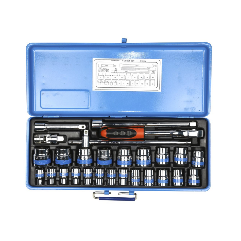 Taparia 1/2" Socket Set 12 points S14MXL