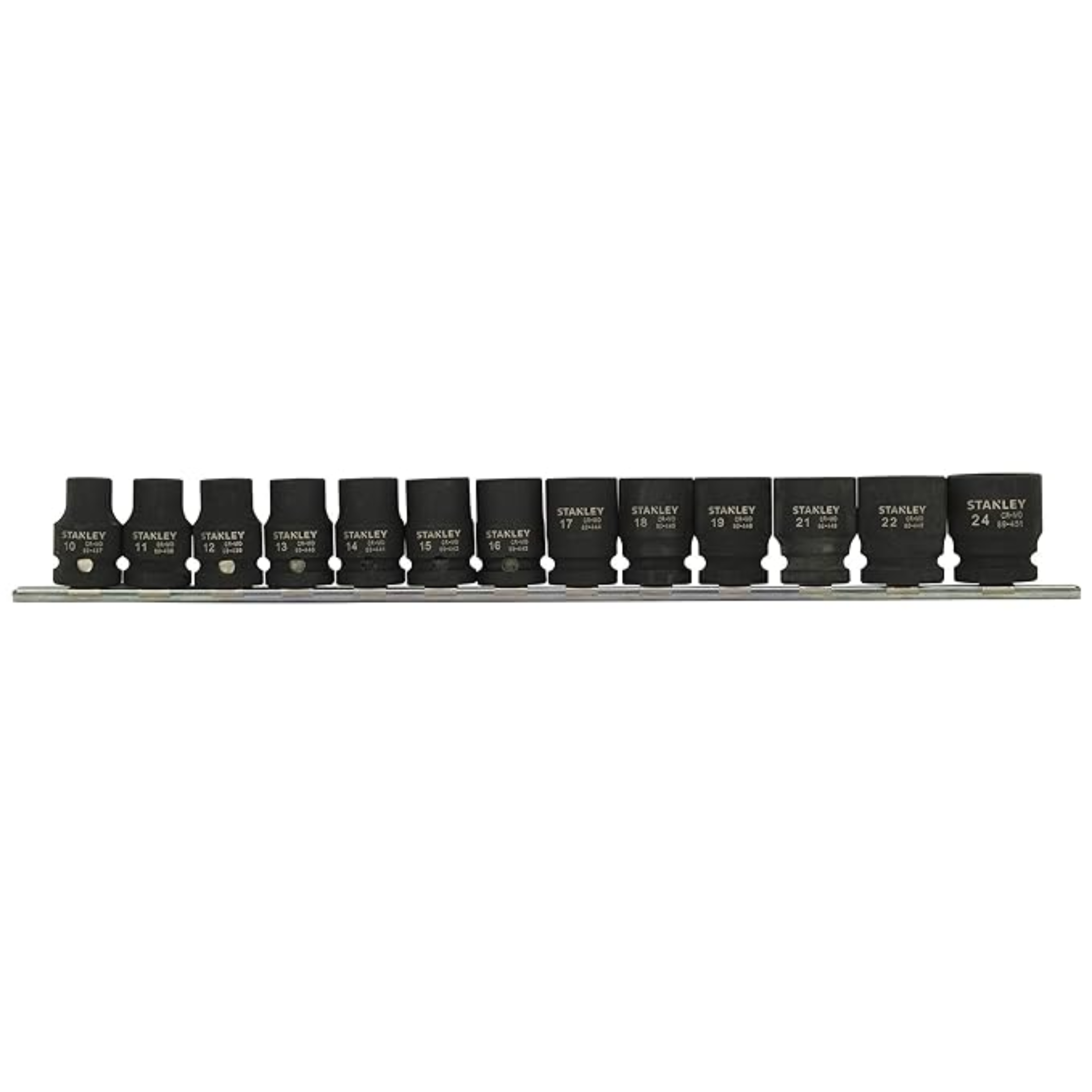 Stanley STMT73916-8 13pc 1/2" metric impact socket set