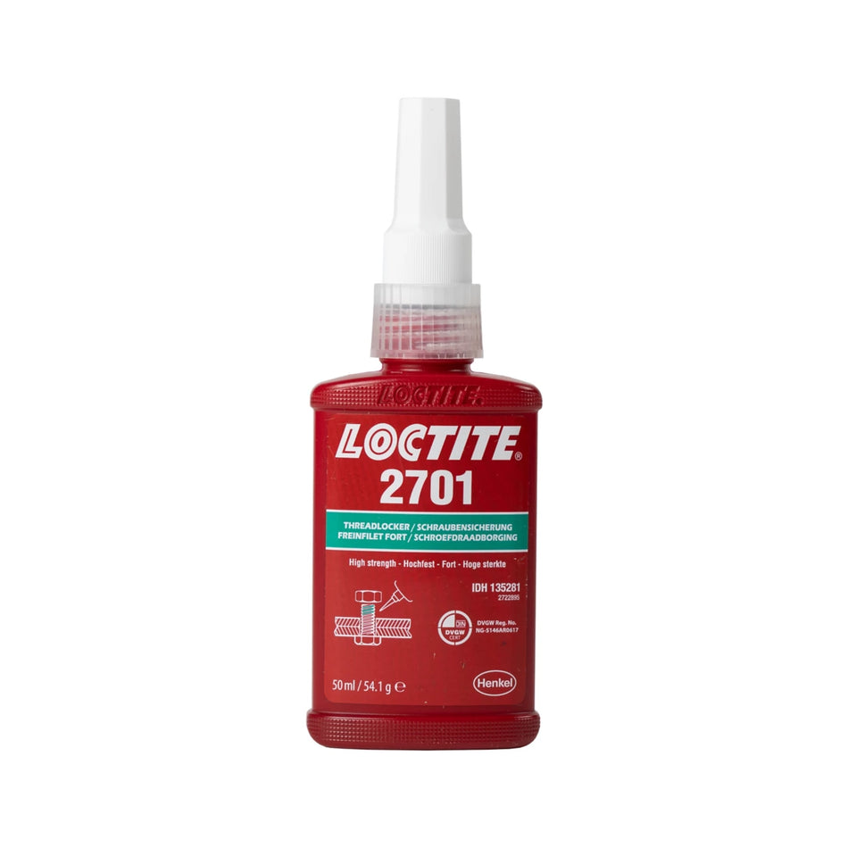 LOCTITE 2701 - High Strength, Oil-Resistant Threadlocker - 50ml