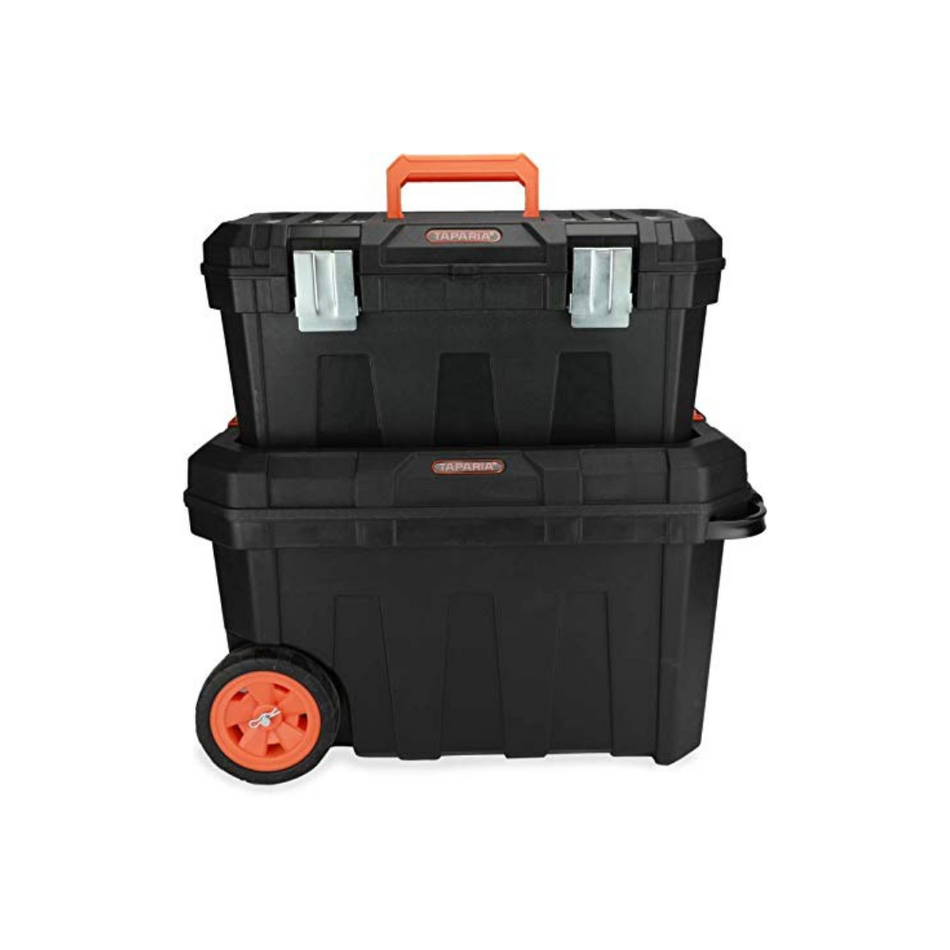 Taparia 2 in 1 Plastic Rolling Tool Box