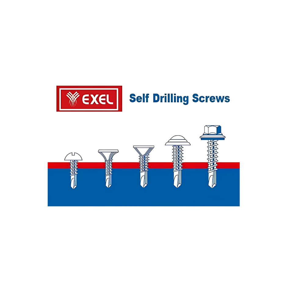 EXEL Self Drilling Screws - 1" x #14