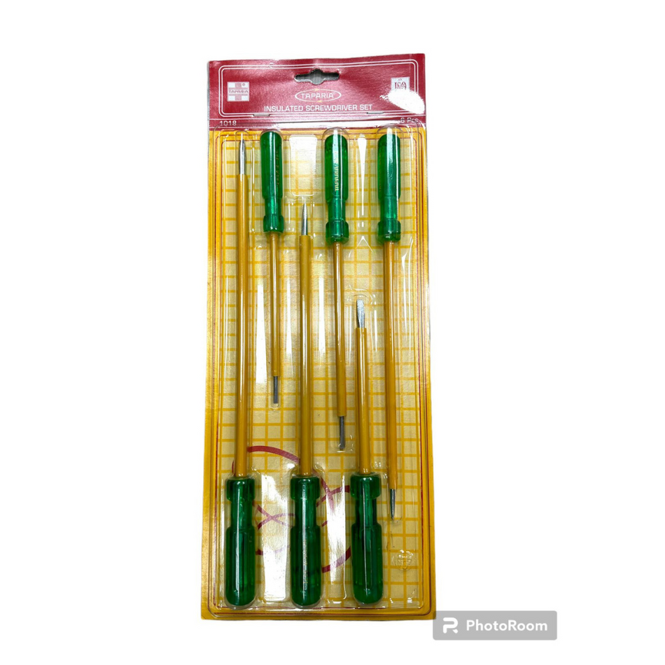 Taparia Flat Screwdriver Set (Insulated) - 1018