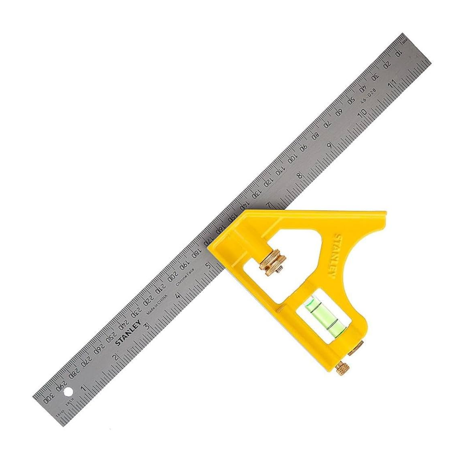 Stanley 2-46-028 combination square 300 mm with 360 degree vial in UAE