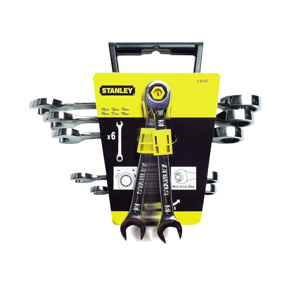 Stanley MaxiDrive Plus ratchet spanner set 4-89-907 6 piece 10 to 19 mm in UAE