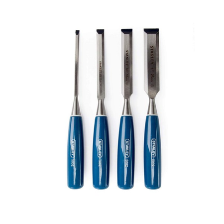 Stanley Bevel Edge Chisel Set 0-16-129 4 Piece – High Carbon Steel Wood Chisels – Dubai UAE