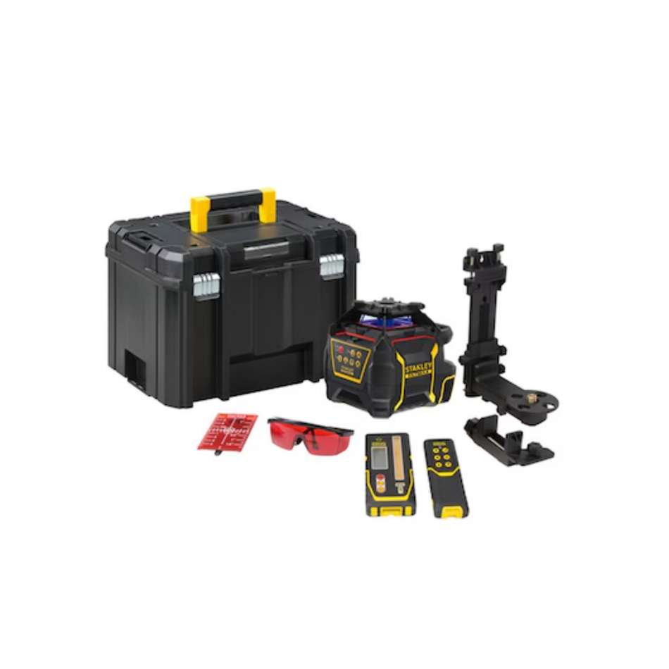 Stanley FatMax FMHT77446-1 360° red beam rotary laser with detector