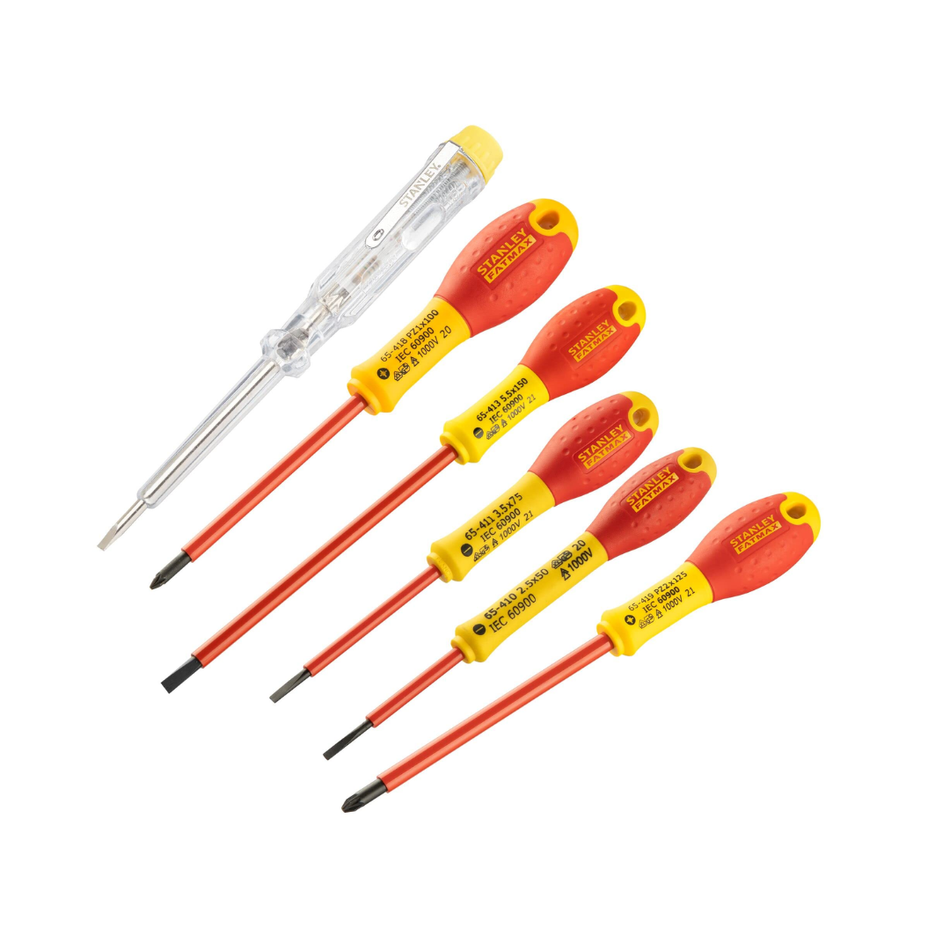 Stanley 0-65-443 Red Insulated Screwdriver Set 6 Piece – 1000V VDE – Dubai UAE