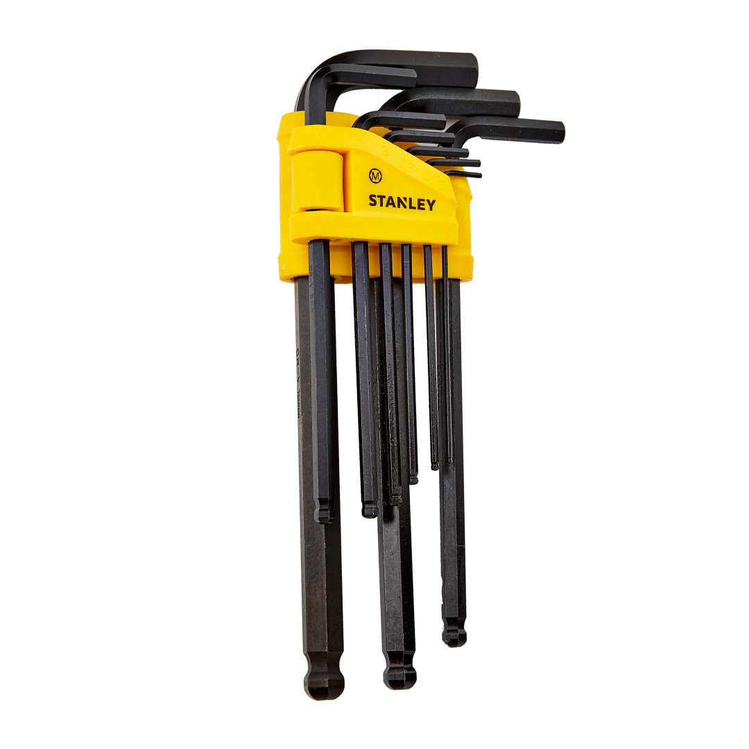 Stanley Long Spherical Head Male Spanner Set 0-69-256 – 9-Piece Metric Ball End Hex Key Set – Dubai UAE