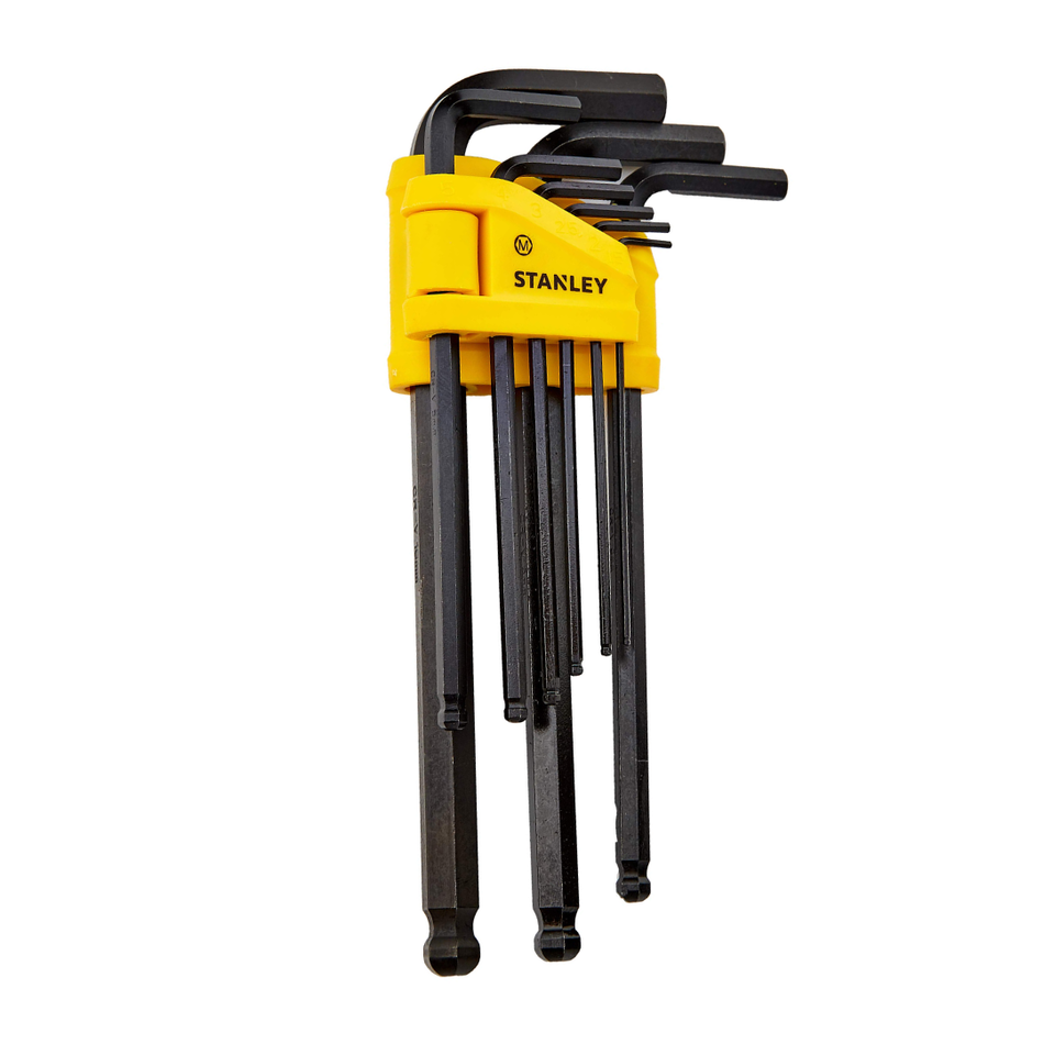 Stanley Long Spherical Head Male Spanner Set 0-69-256 – 9-Piece Metric Ball End Hex Key Set – Dubai UAE