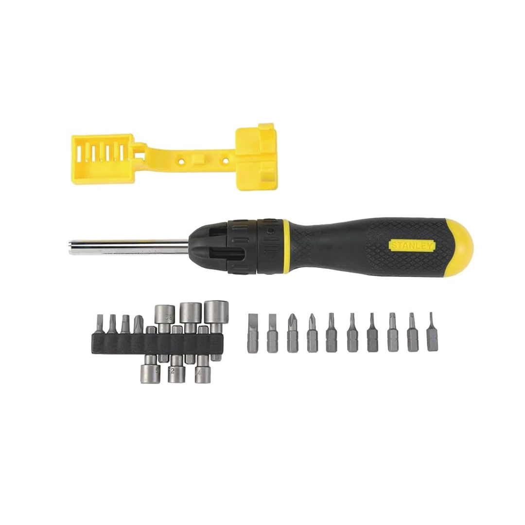 Stanley Multibit Ratchet Screwdriver 0-68-010 – 10-Bit Magnetic Ratchet Driver – Dubai UAE