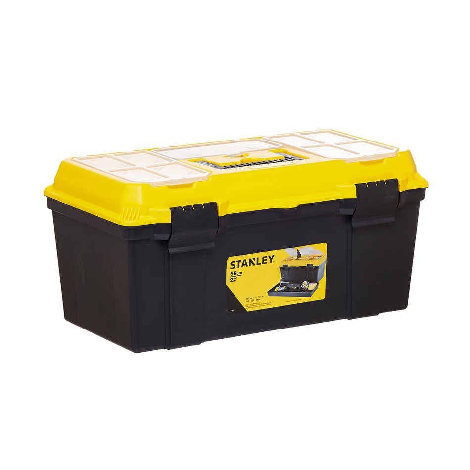Stanley Plastic Tool Box 1-71-951 22 Inch – Heavy Duty Tool Organizer with Tray – Dubai UAE