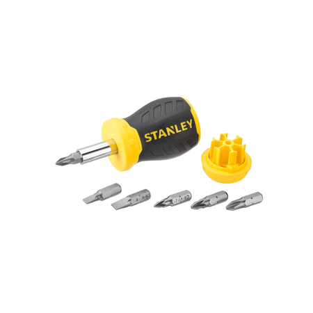 Stanley Stubby Screwdriver Set 0-66-357 – 7-Piece Compact Magnetic Screwdriver – Dubai UAE