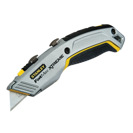 Stanley 0-10-789 twin blade retractable utility knife, black & silver