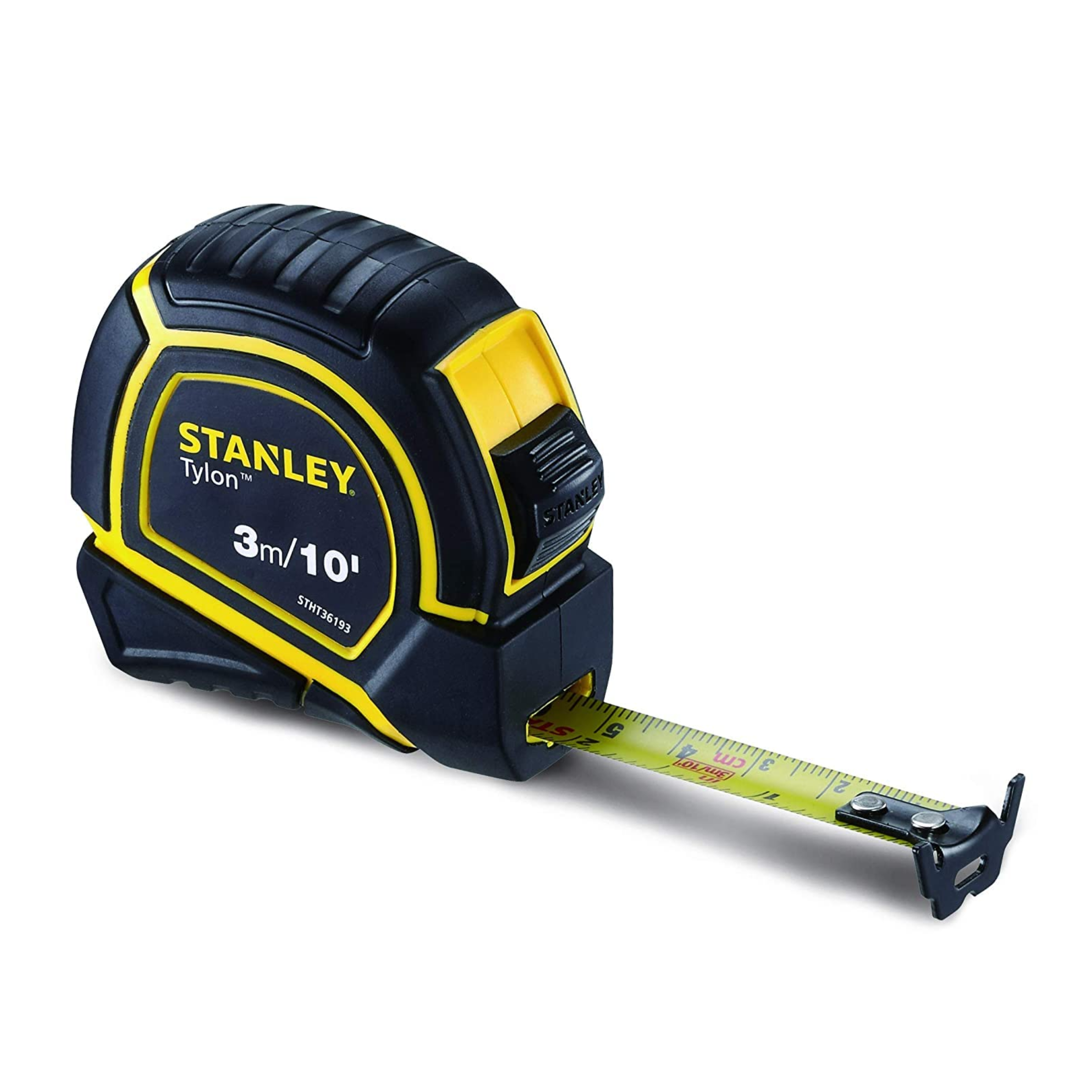 Stanley STHT36193 Tylon 3m measuring tape with rubber coating