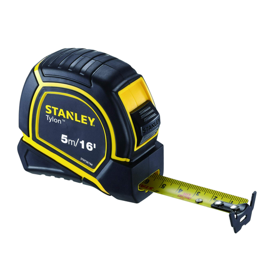 Stanley STHT36194 Tylon 5m measuring tape, double hook