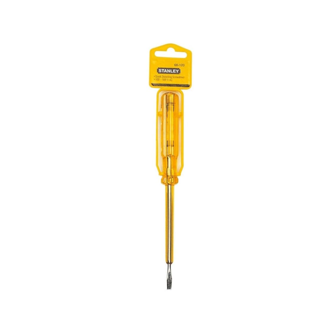 Stanley Voltage Testing Screwdriver 66-120 – 100V–500V Insulated Neon Circuit Tester – Dubai UAE