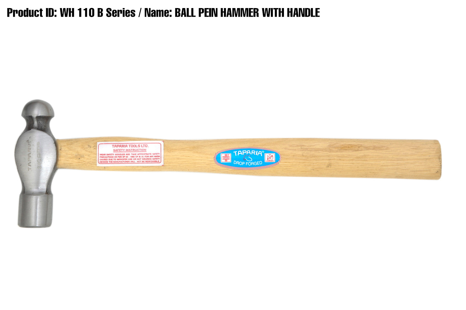 Taparia Ball Pein Hammer 800 g professional tool UAE