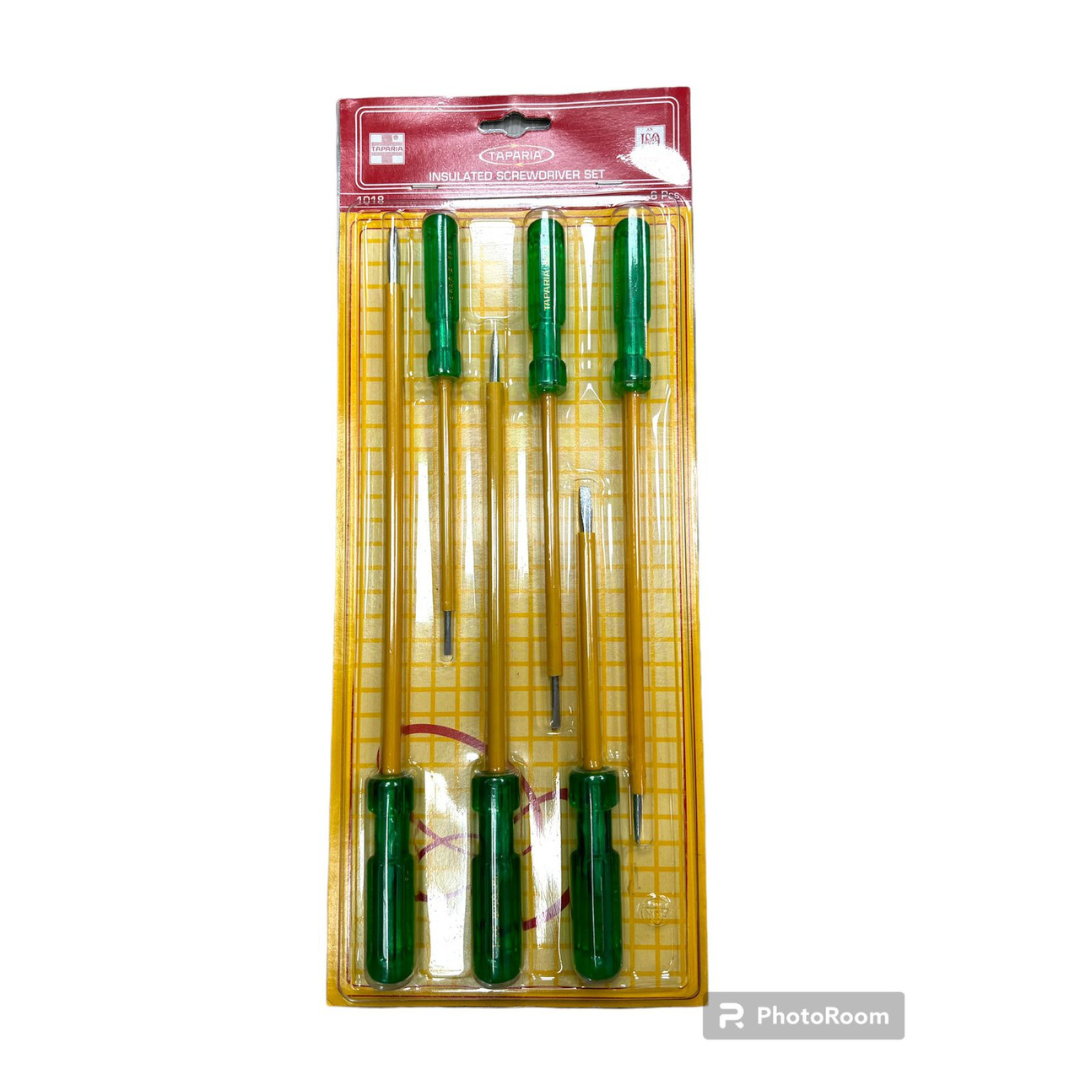Taparia insulated flat screwdriver set 1018