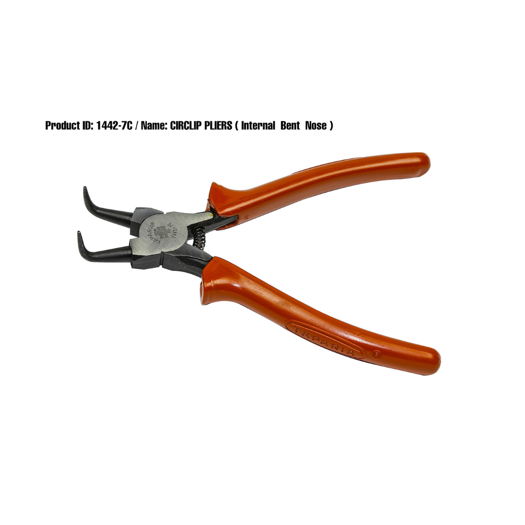 Taparia internal bent circlip plier 5 inch