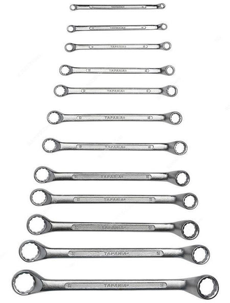 Taparia ring spanner set 6–32mm 12 pieces