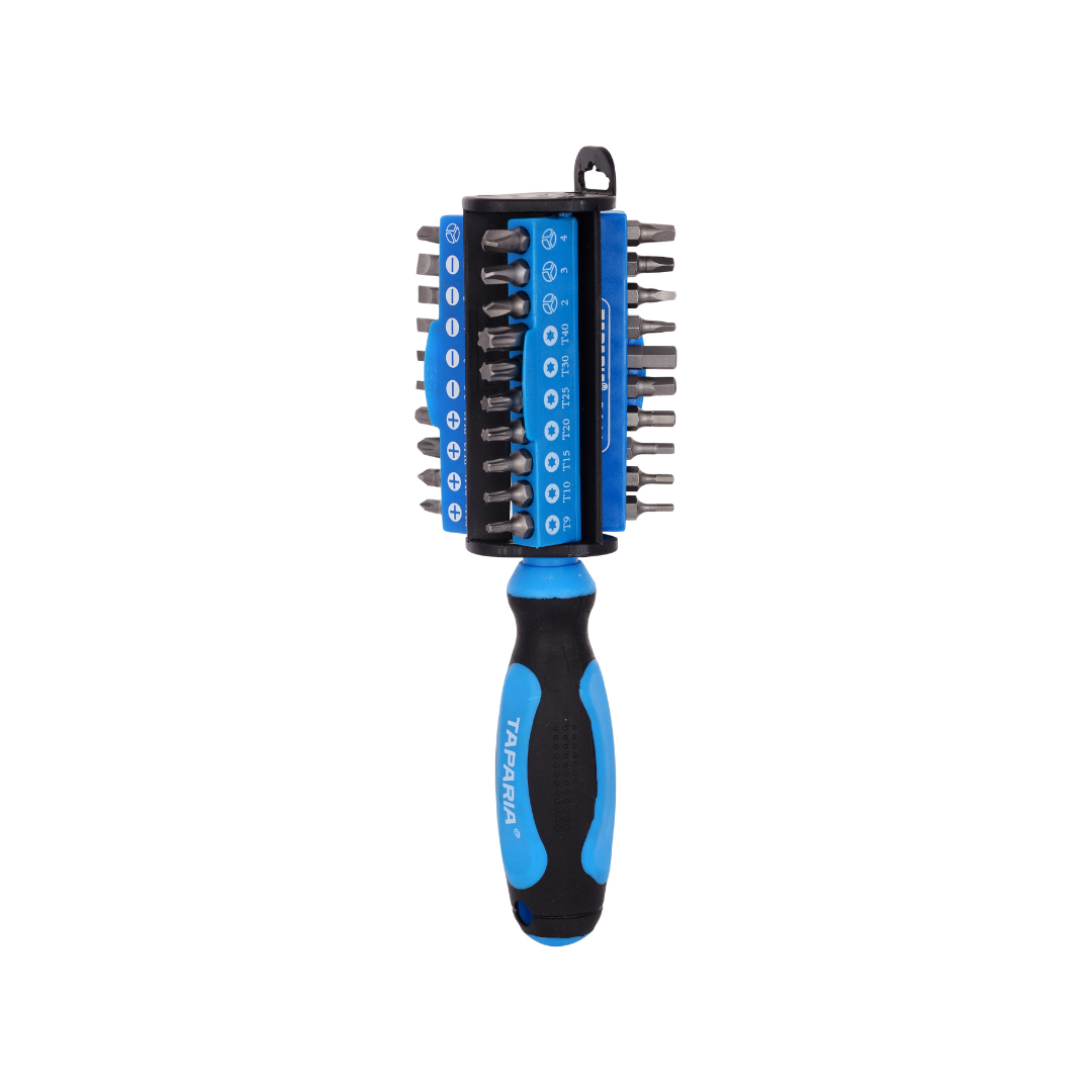 Taparia screw bit set BS 31 with ratchet driver