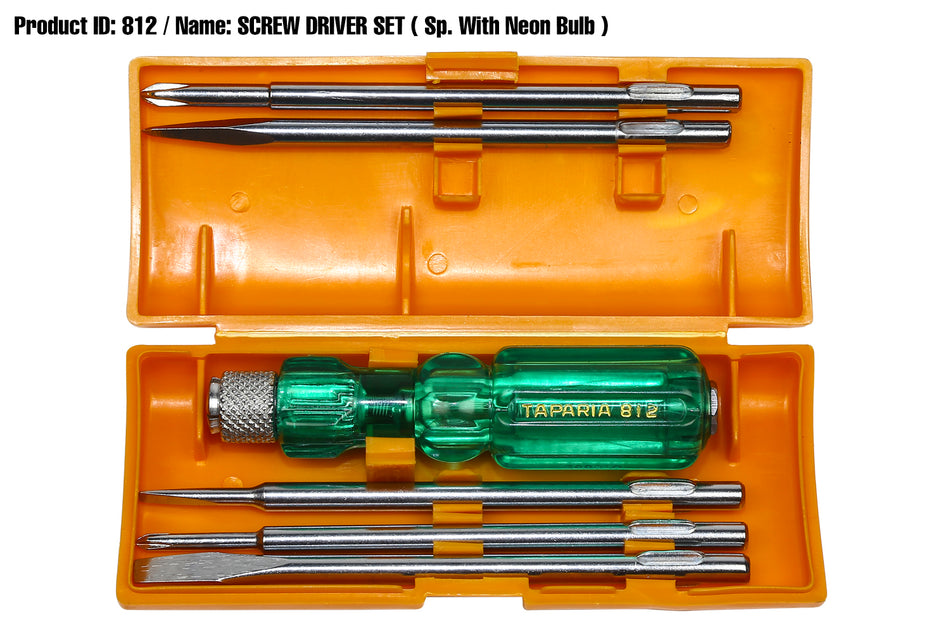 Taparia Screwdriver Set 812 with magnetic tips