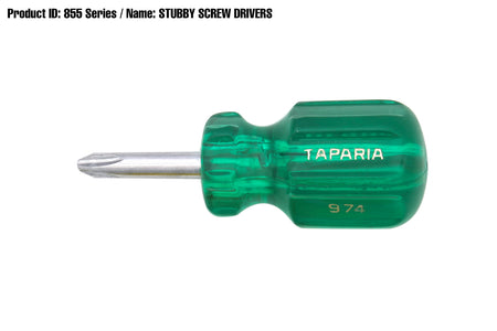 Taparia Stubby Screwdriver 855+ compact high-torque tool